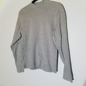 Gray Mock Neck Liz Claiborne Shirt